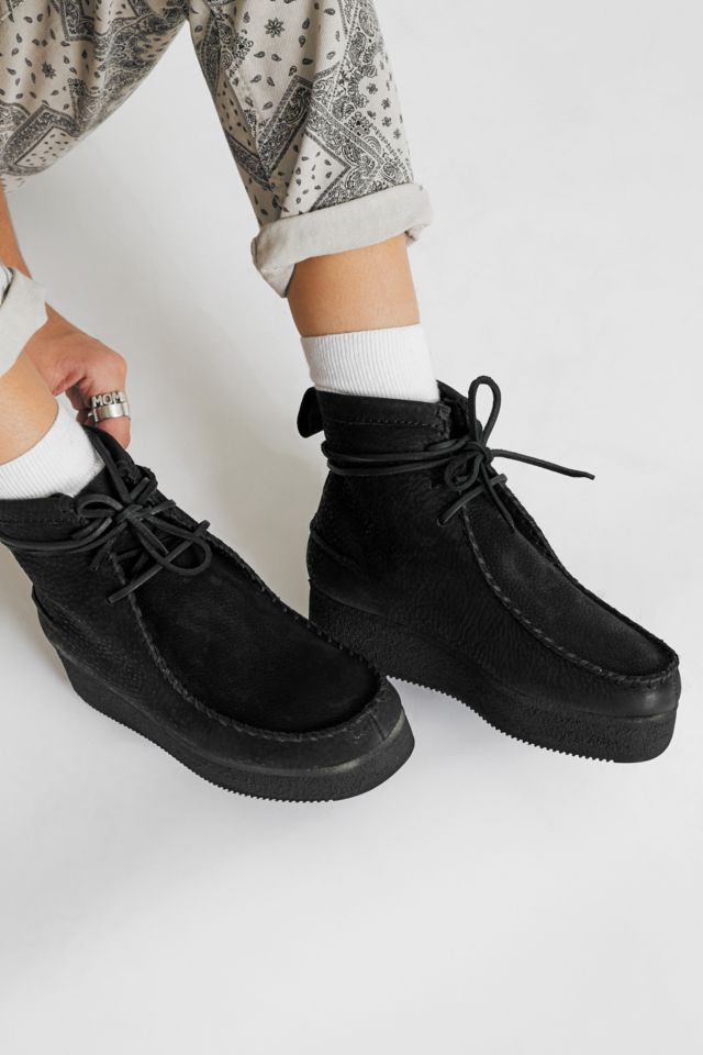 Clarks wallabee cheap craft black