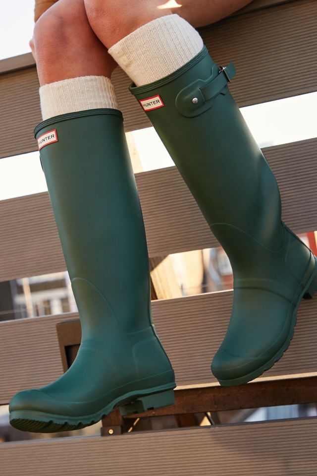 Green hunter wellies outlet size 6