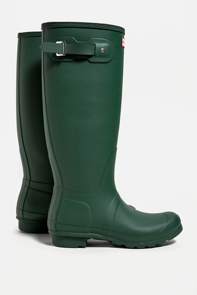 Hunter Green Original Tall Wellington Boots #6