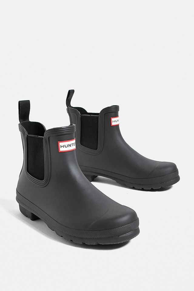 Hunter Black Original Chelsea Wellington Boots | Urban Outfitters UK