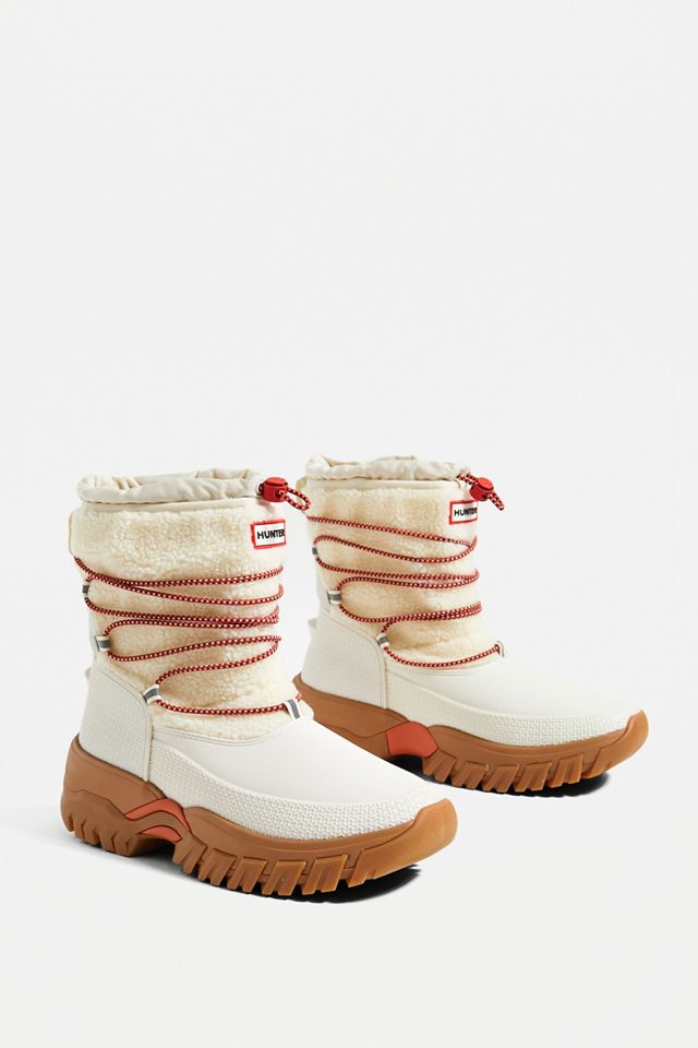 Hunter Wanderer Shearling Insulated Short Snow Boots | Urban