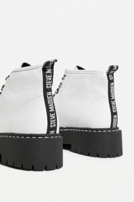 steve madden white vlais boots