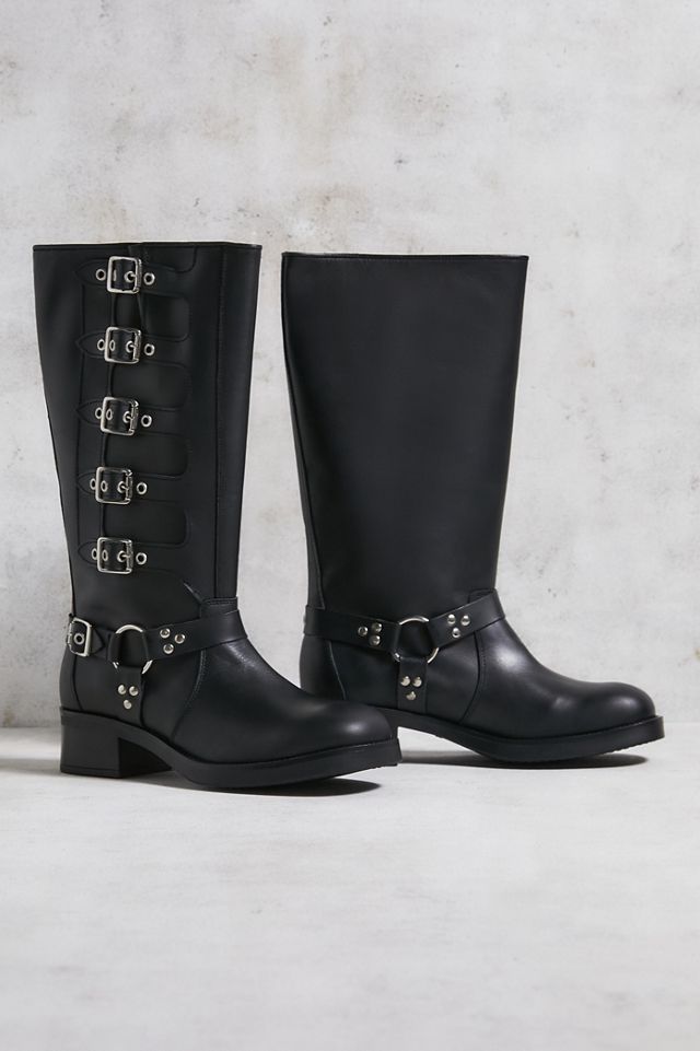 Botas de Combate de Cuero Negro Steve Madden #1