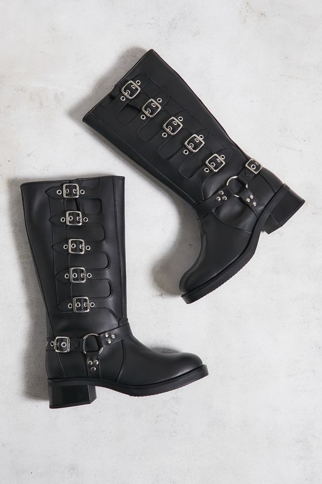 Botas de Combate de Cuero Negro Steve Madden #4