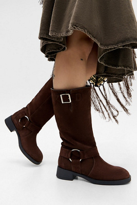 Steve Madden NOVI - Stivali alti - brown/marrone scuro