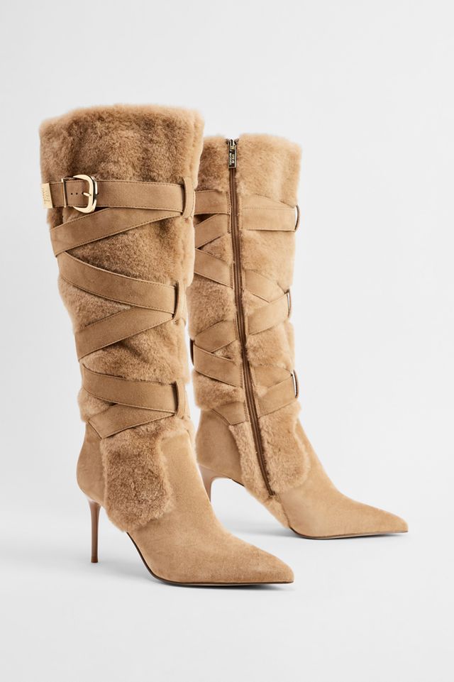 Steve Madden Tan Lakefront Kniehohe Stiefel