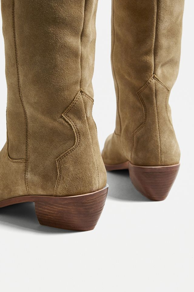 UO Sierra Suede Taupe Western Boots #2