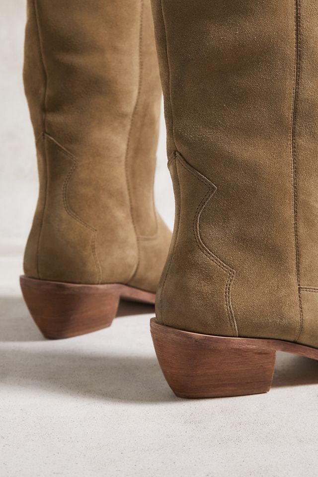 UO Wild Western Oiled Suede Boots  #3