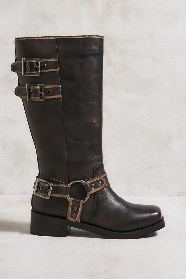 UO Brown Ryder Biker Boots #3