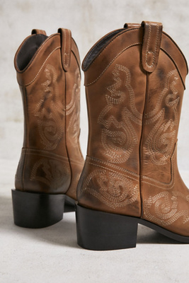 Bottes Moto En Cuir Marron Urban Outfitters - Taille UK 7 (Femme) - Neuf Sans Emballage