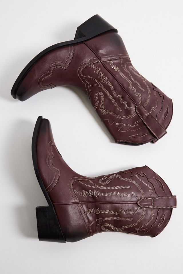 UO Red Texas Embroidered Western Boots #4