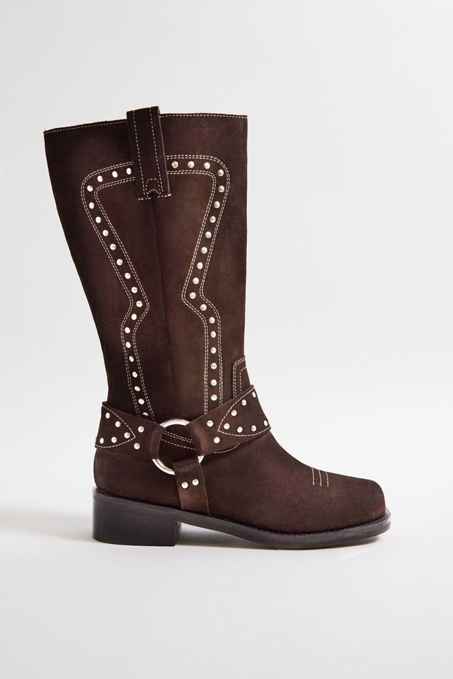 UO Austin Studded Suede Knee High Boots #1