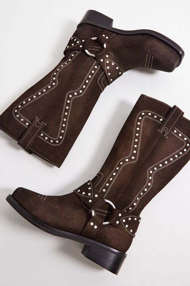 UO Austin Studded Suede Knee High Boots #4