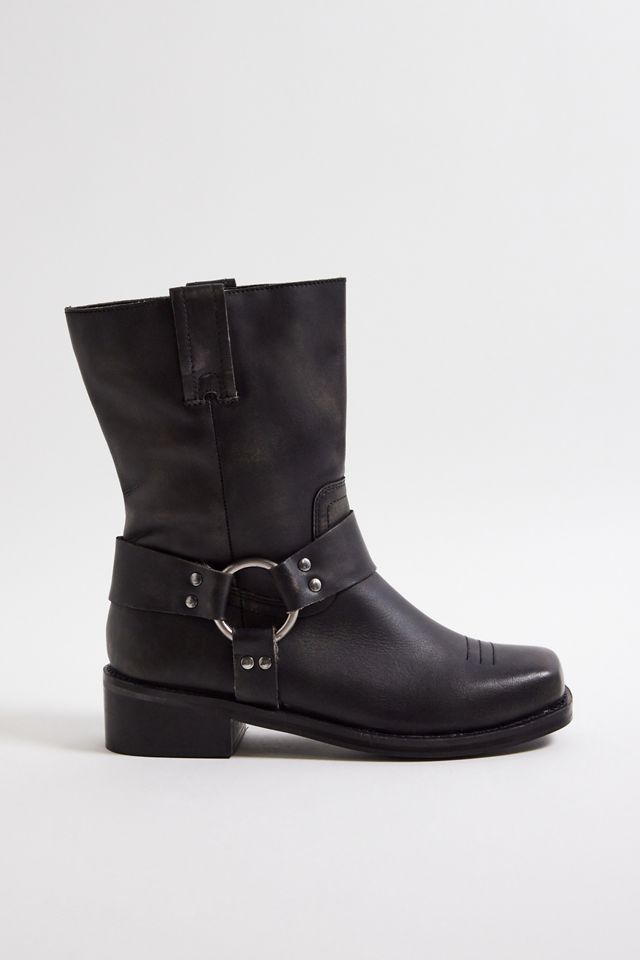 Bottine en cuir moto UO #1