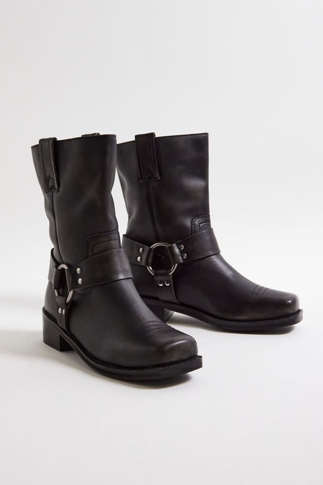 Bottine en cuir moto UO #2