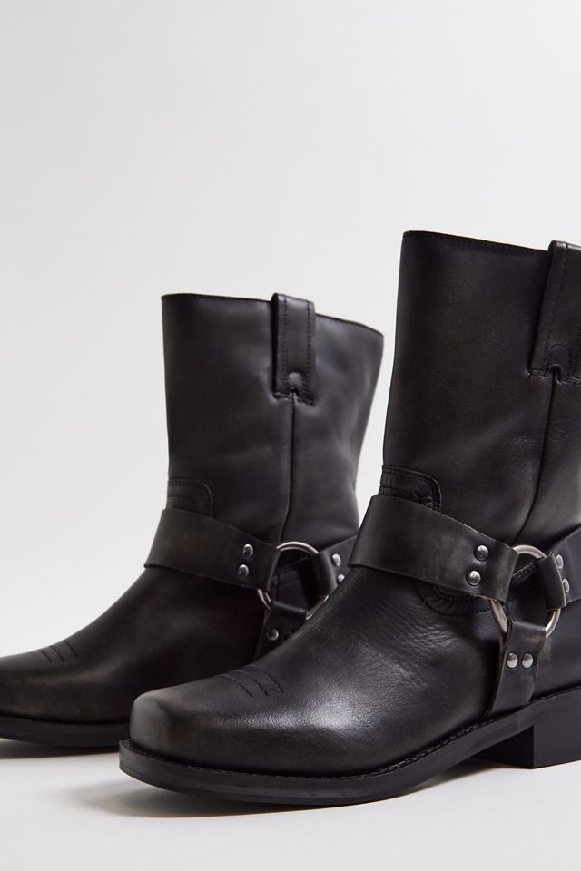 Bottine en cuir moto UO #3