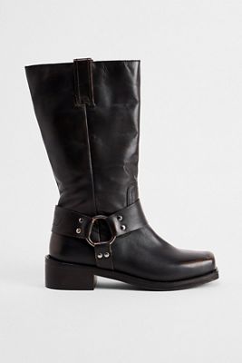 BDG Black Moto Leather Biker Boots