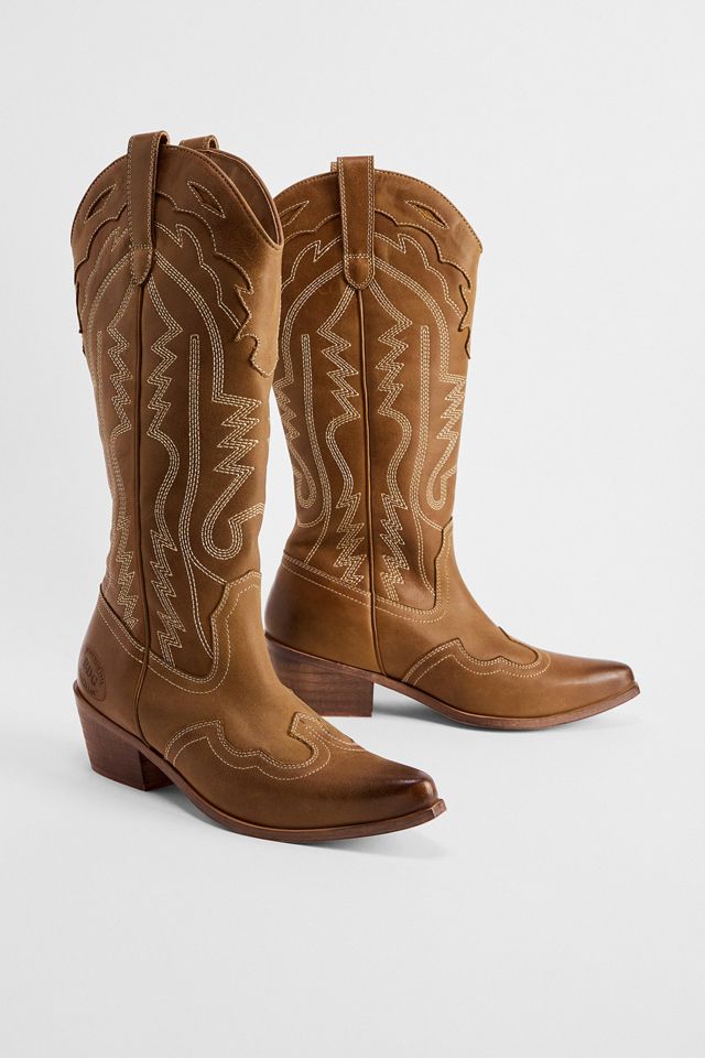 BDG Tan Dallas Leather Boots #1