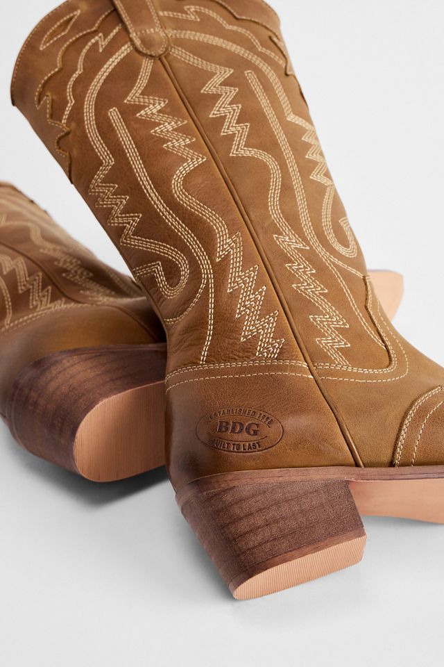 BDG Tan Dallas Leather Boots #4