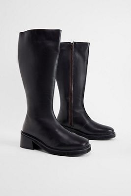 BDG Black Knee High Leather Boots