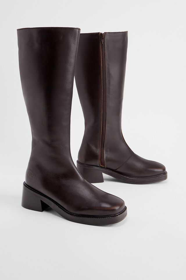 Bottes hautes en cuir BDG marron #1
