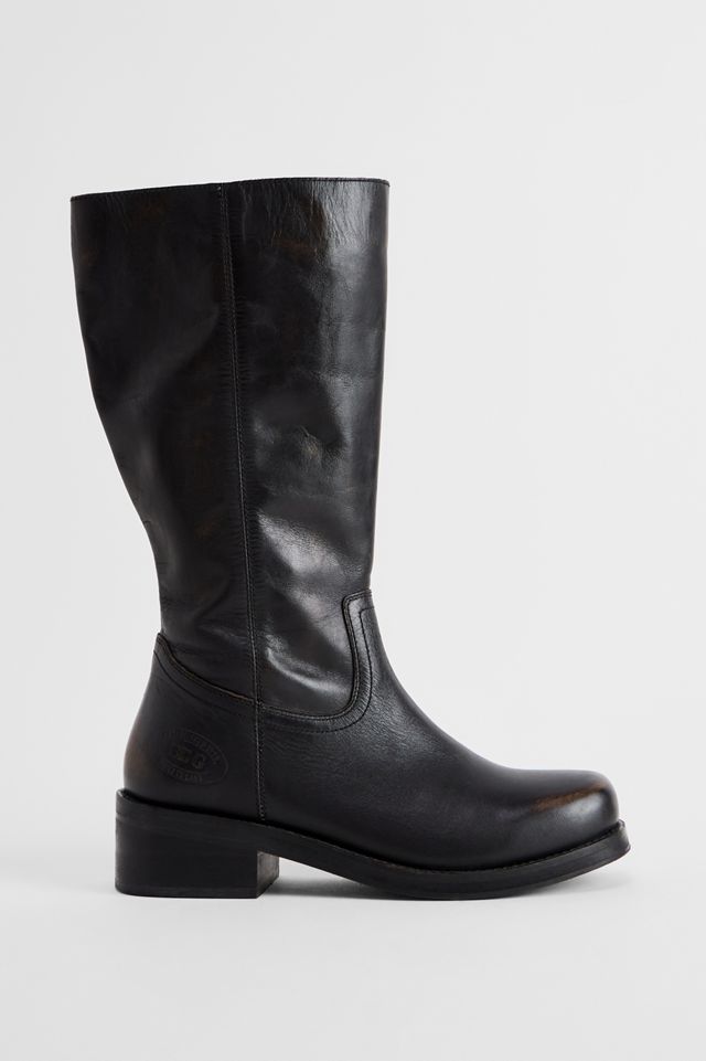 UO Black Leather Rodeo Western Boots