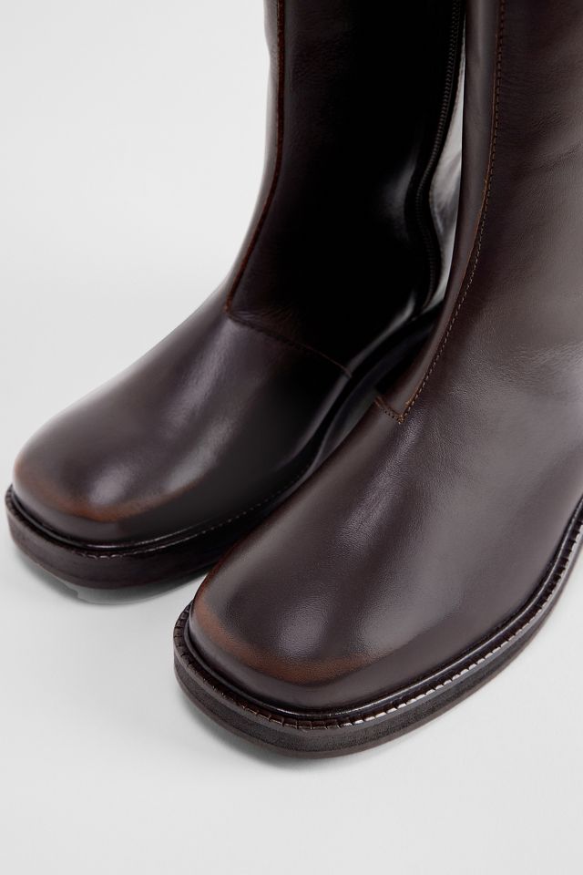 Bottes en cuir hautes aux genoux BDG marron #5