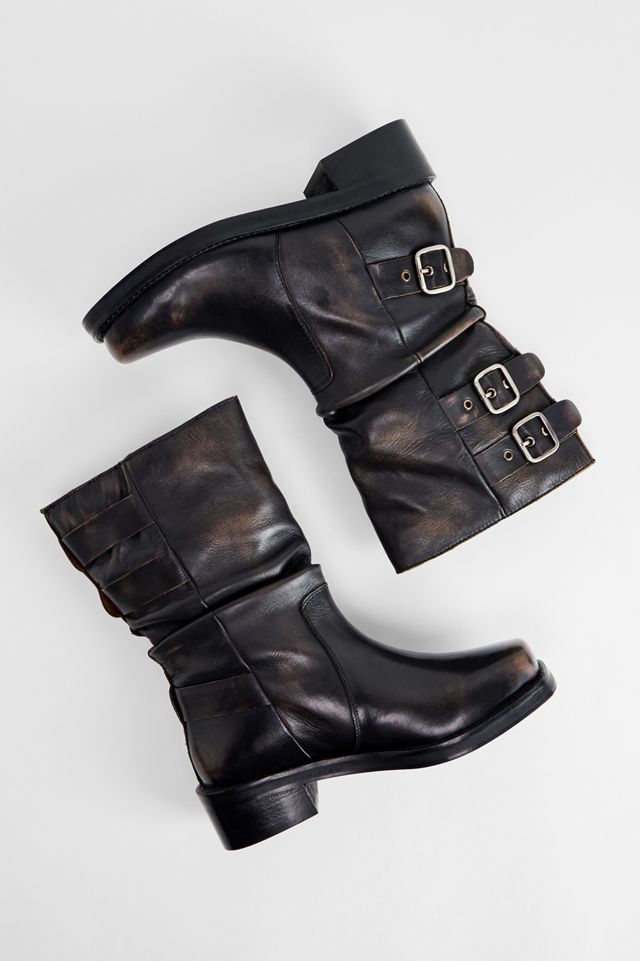 Bottes en cuir slouch à boucle BDG Ride #4