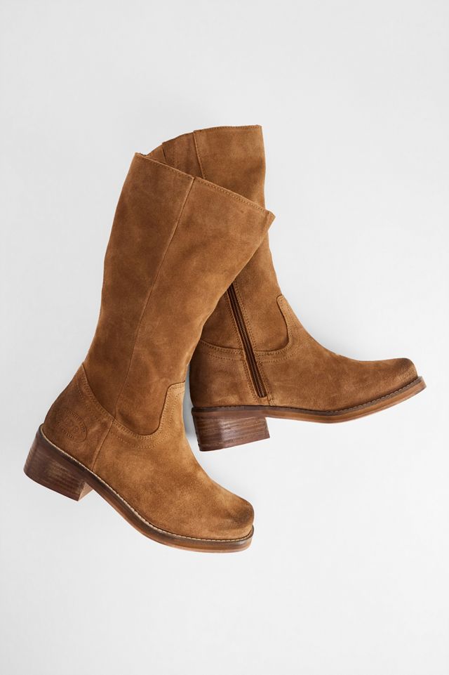 BDG Hellbraune Wildleder-Schlupfstiefel #1