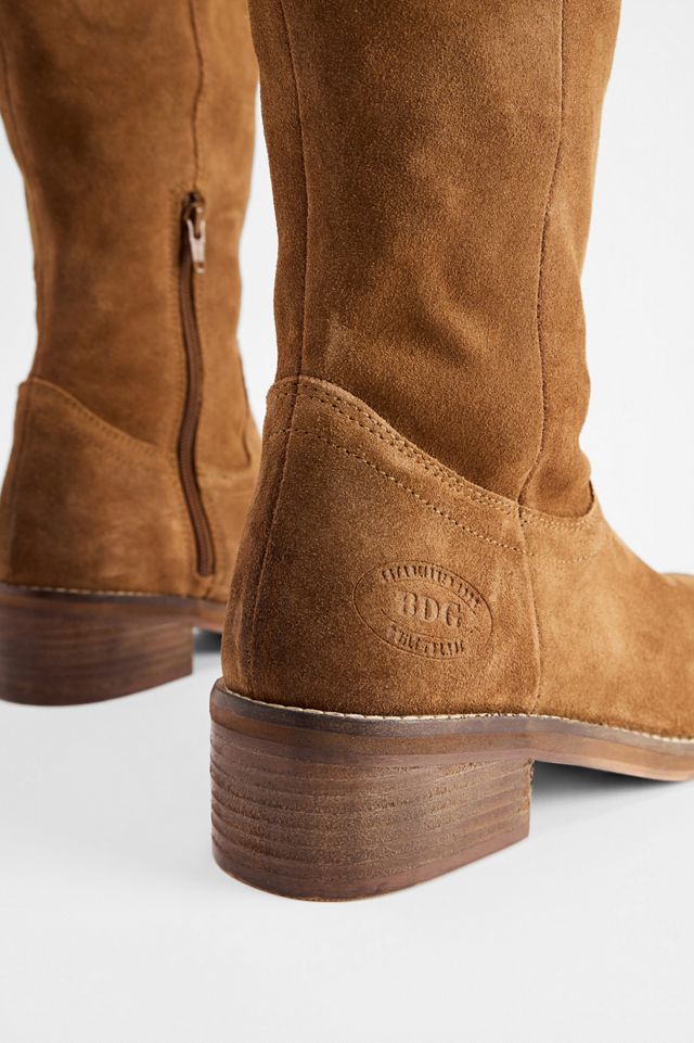 BDG Hellbraune Wildleder-Schlupfstiefel #4