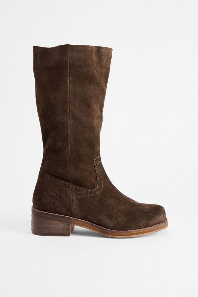 Stivali in Pelle Scamosciata Marroni Pull-On BDG #2