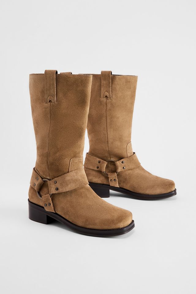 Botas de Gamuza Moto Marrón BDG #1