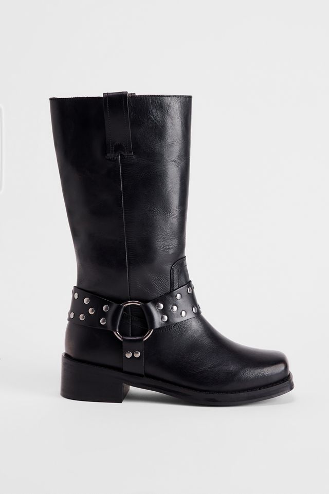 Stivali Biker in Pelle Neri Moto BDG #2