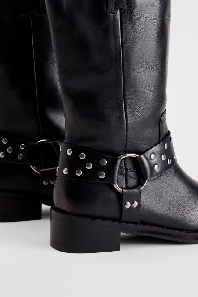 Stivali Biker in Pelle Neri Moto BDG #3
