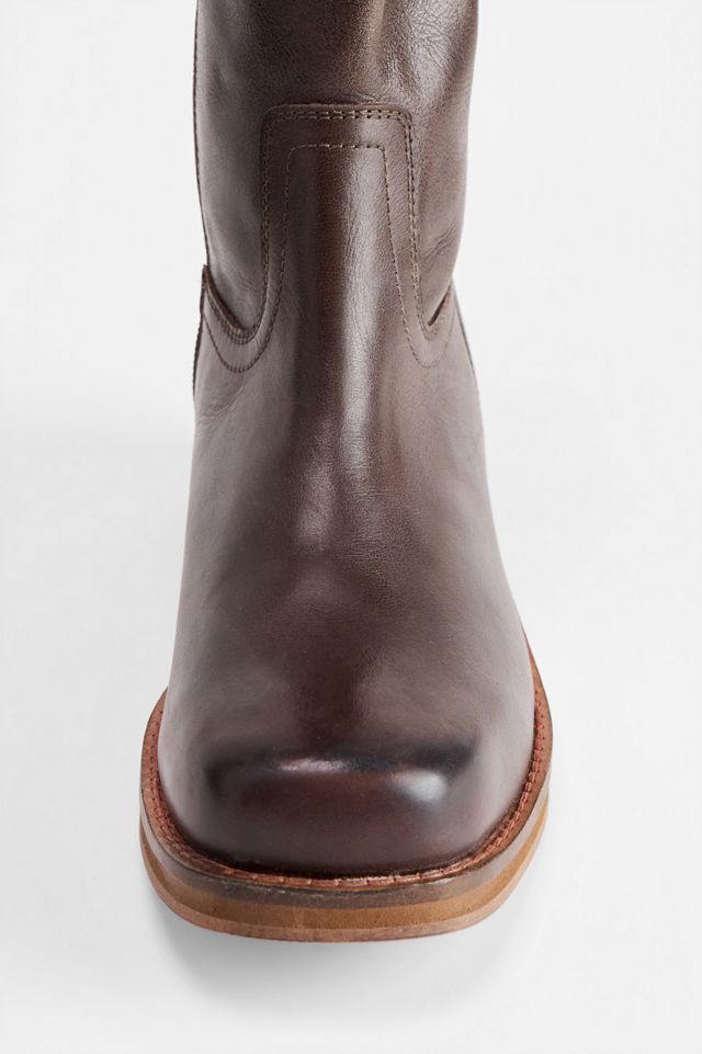 Stivali al ginocchio in pelle marroni con elastico BDG #3