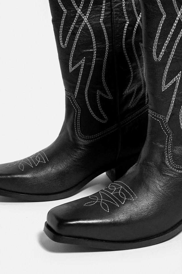 UO Cass Western Black Boots  #4