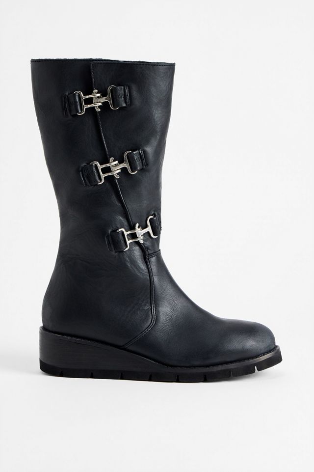 UO Schwarze Milan Keilstiefel #1