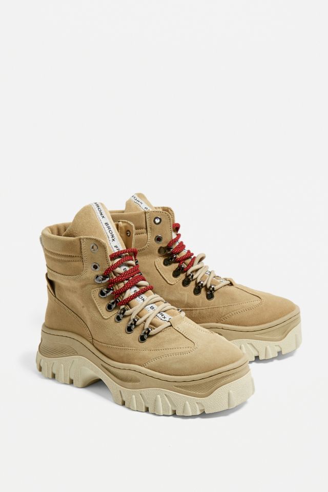 Bronx Jaxstar Tan Chunky Boots Urban Outfitters UK