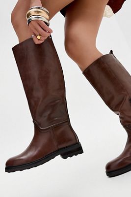 BRONX Braune Ro-Wan Kniehohe Stiefel