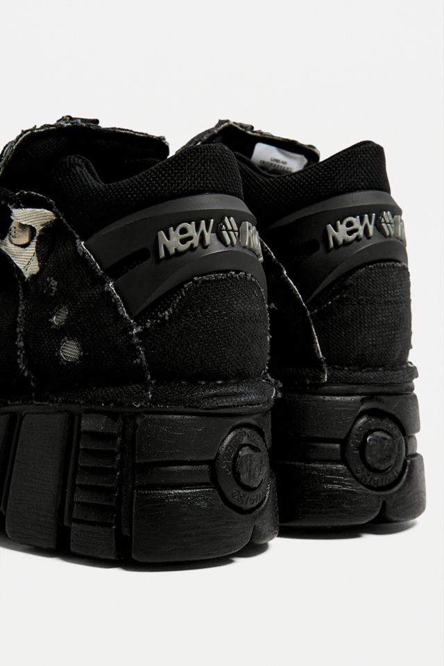 New Rock - Bottes en cuir noir Pinatex #1
