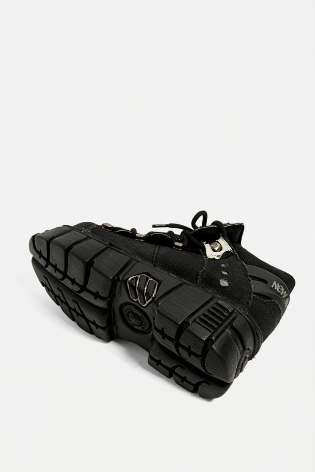 New Rock - Bottes en cuir noir Pinatex #4