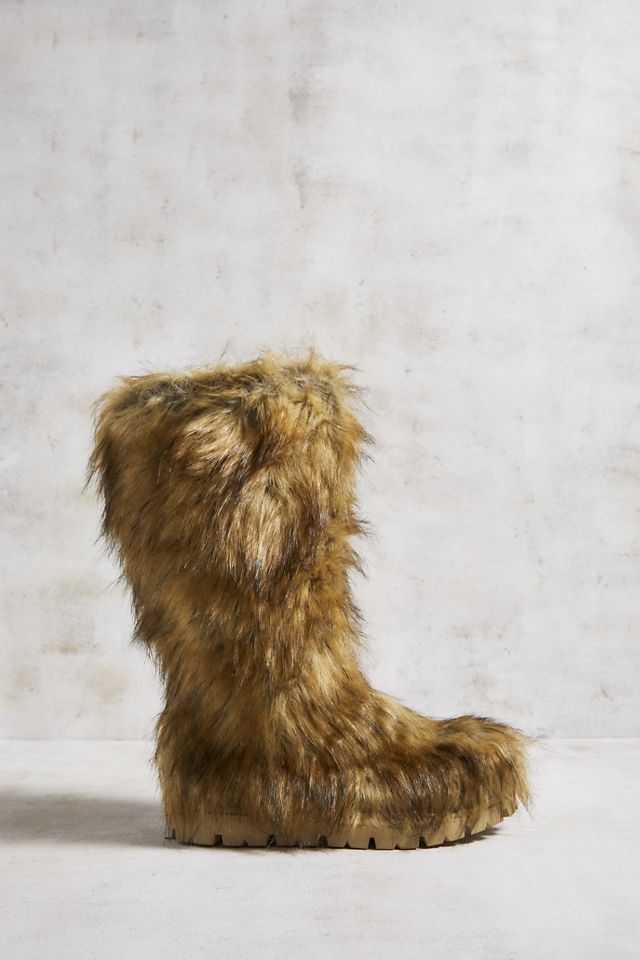 Daisy Street Brown Faux Fur Boots #2