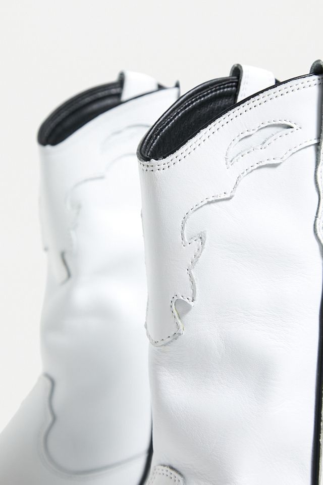 ROC Indio White Vintage Western Boots #5