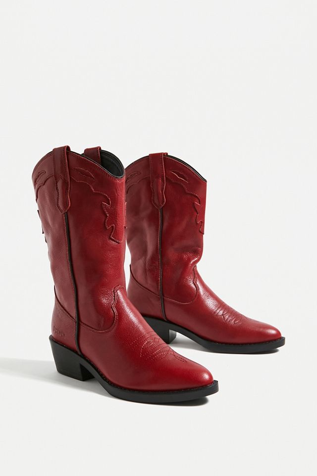 ROC - Bottes western Indio vintage rouge #1