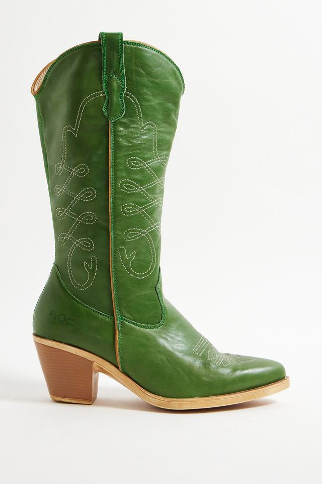 ROC UO Exclusive Green Garland Leather Cowboy Boots #2