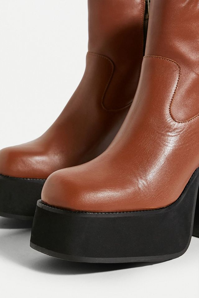 Kaltur – Retro-Plateaustiefel in Hellbraun #1