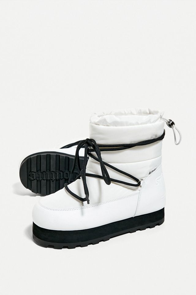 Juicy Couture Ecru Scarponi da neve corti  #2