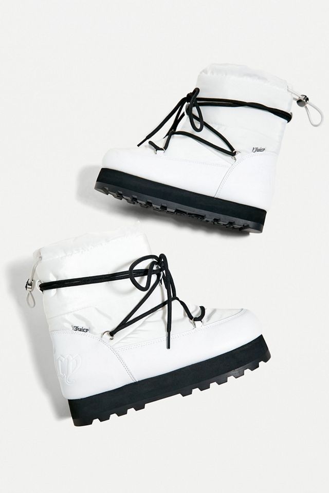 Juicy Couture Ecru Scarponi da neve corti  #4