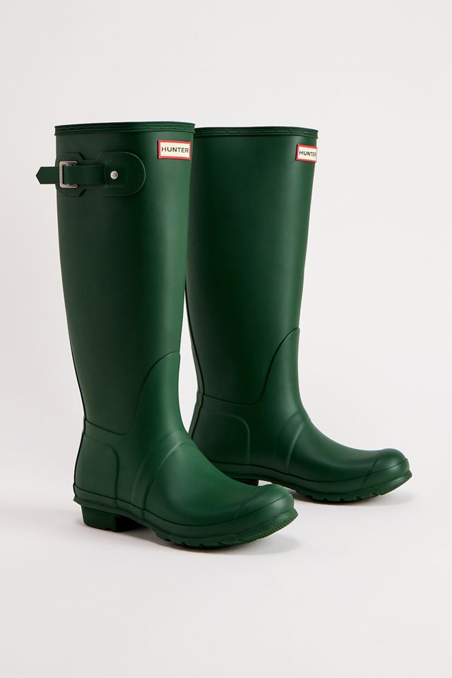Hunter Green Classic Tall Wellington Boots #1