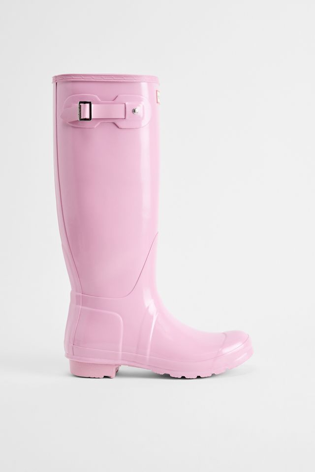 Botas Wellington Altas Clásicas Hunter Pink Gloss #2